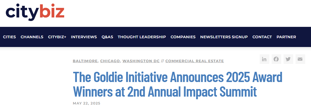 citybiz: The Goldie Initiative® Announces 2025 Award Winners at 2nd Annual Impact Summit