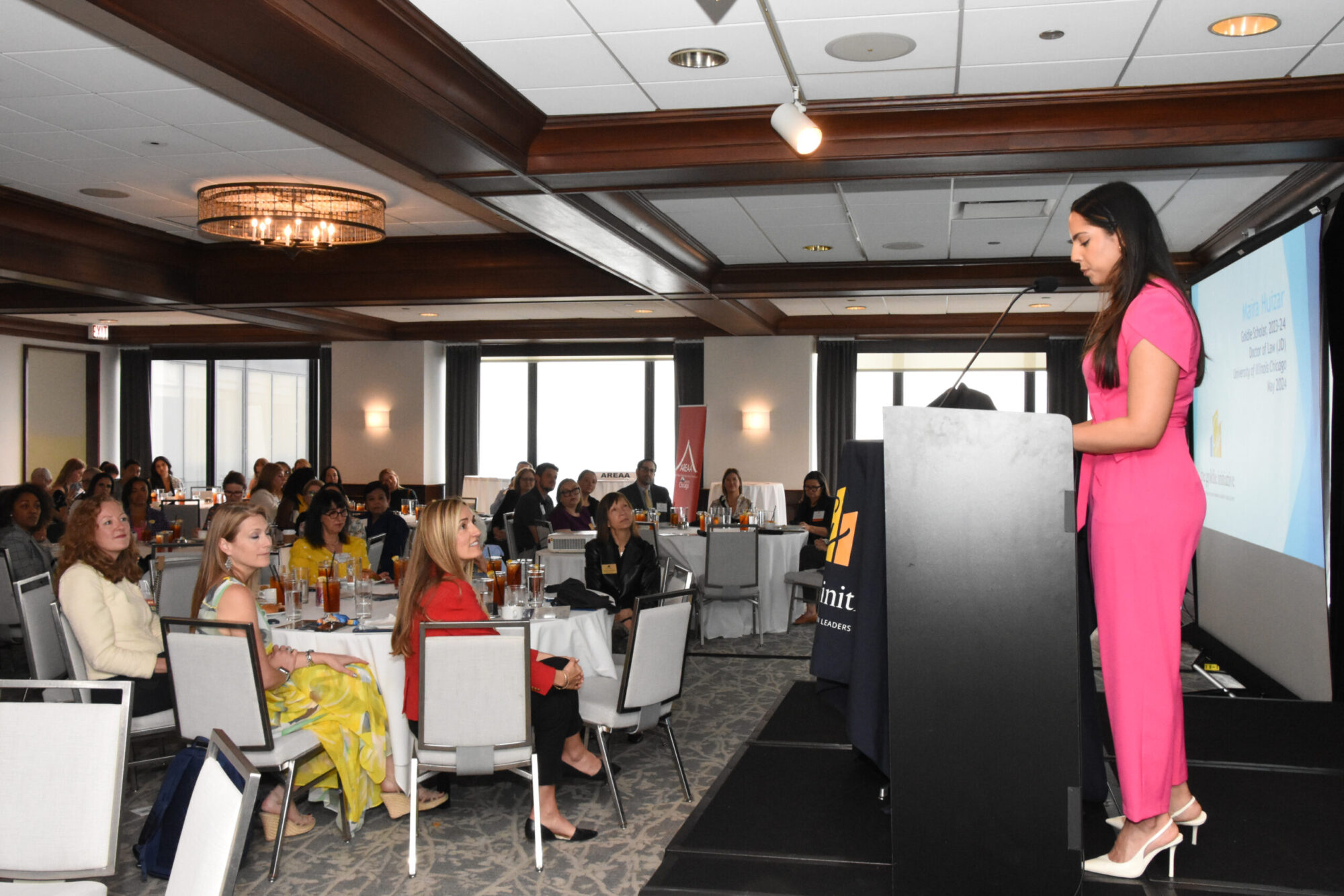 goldie scholar maira huizar speaking at inaugural impact summit